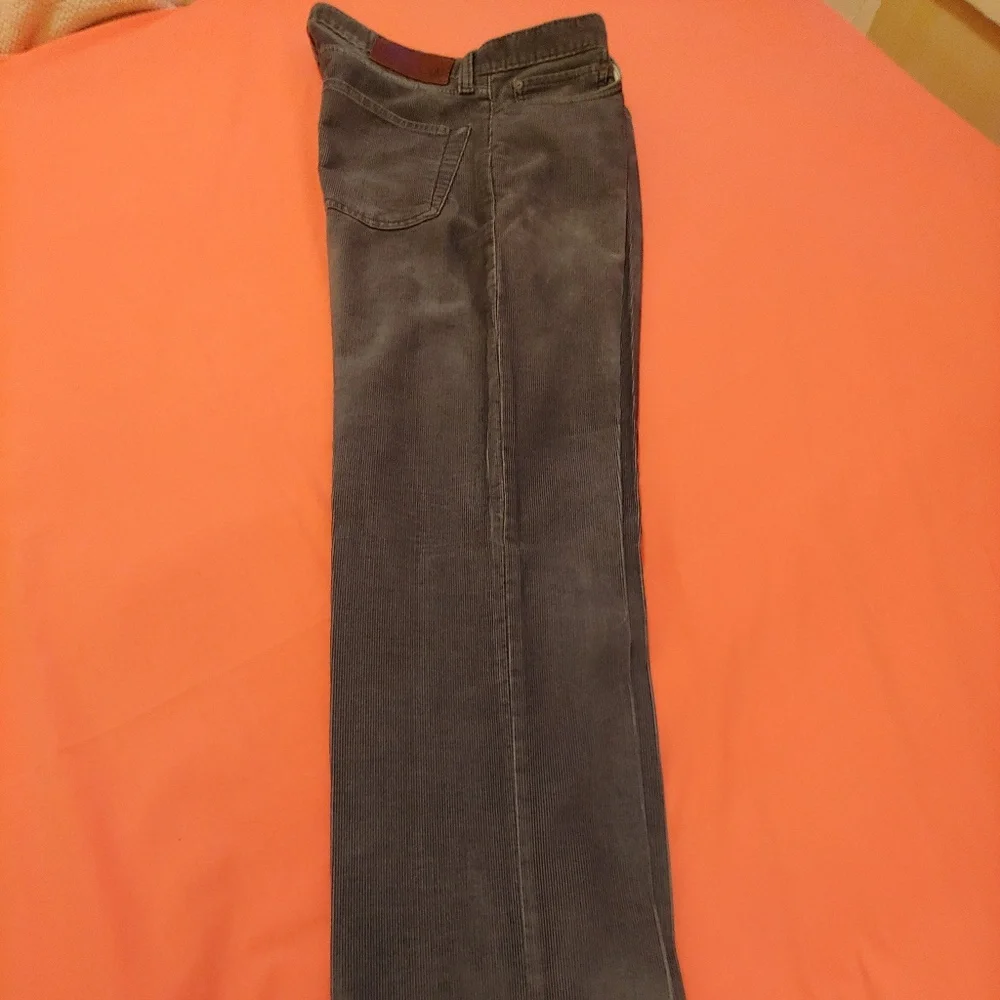 Gray Corduroy Slim Fit Jeans - Picture 4 of 7